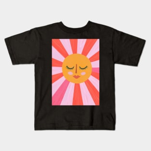 Minimalist Sun Face Kids T-Shirt